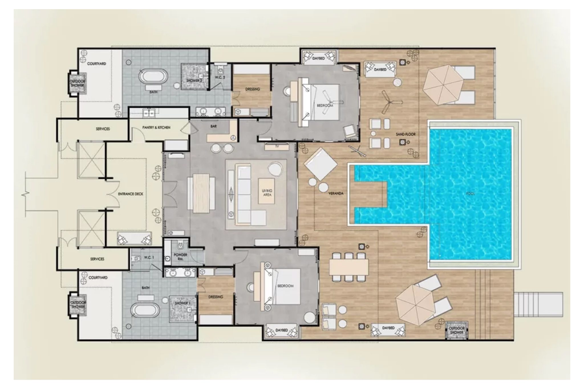 Seaside Finolhu Baa Atoll Maldives aerial view