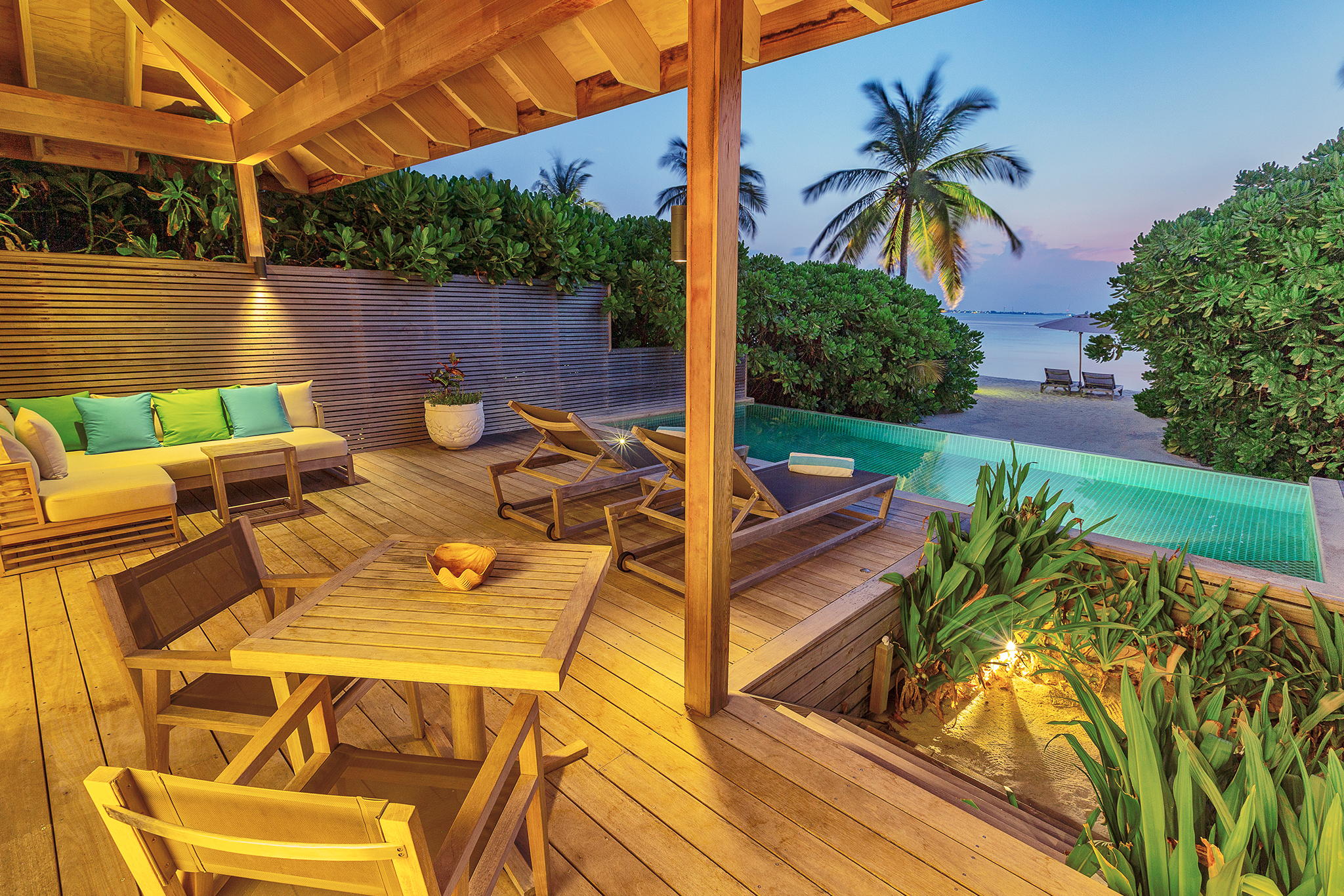 Hurawalhi Island Resort - Beach Sunset Pool Villa