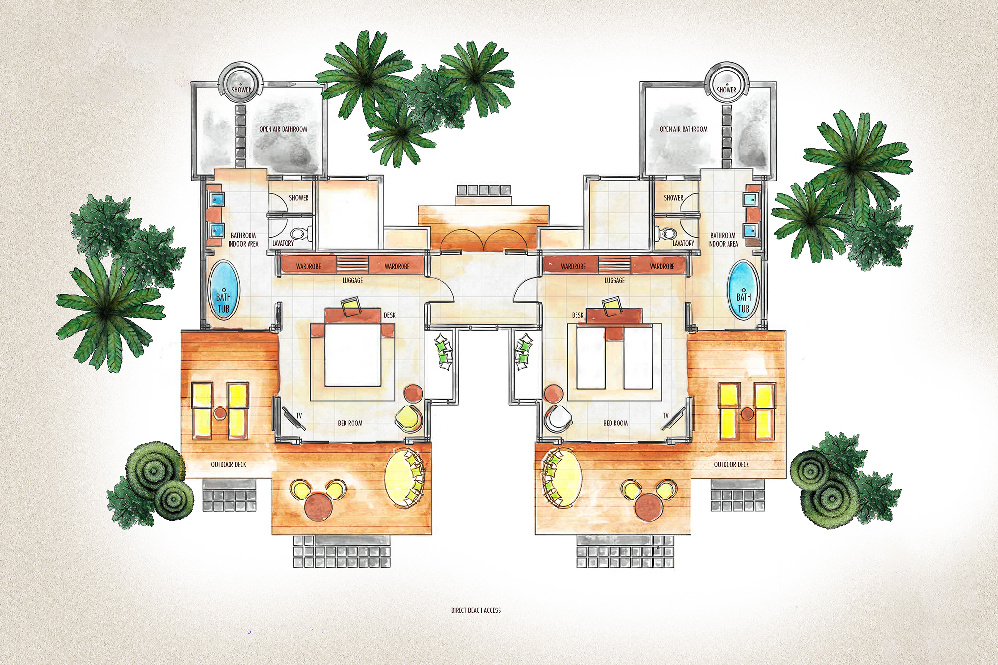 Heritance Aarah - Family Beach Villa Floor Plan