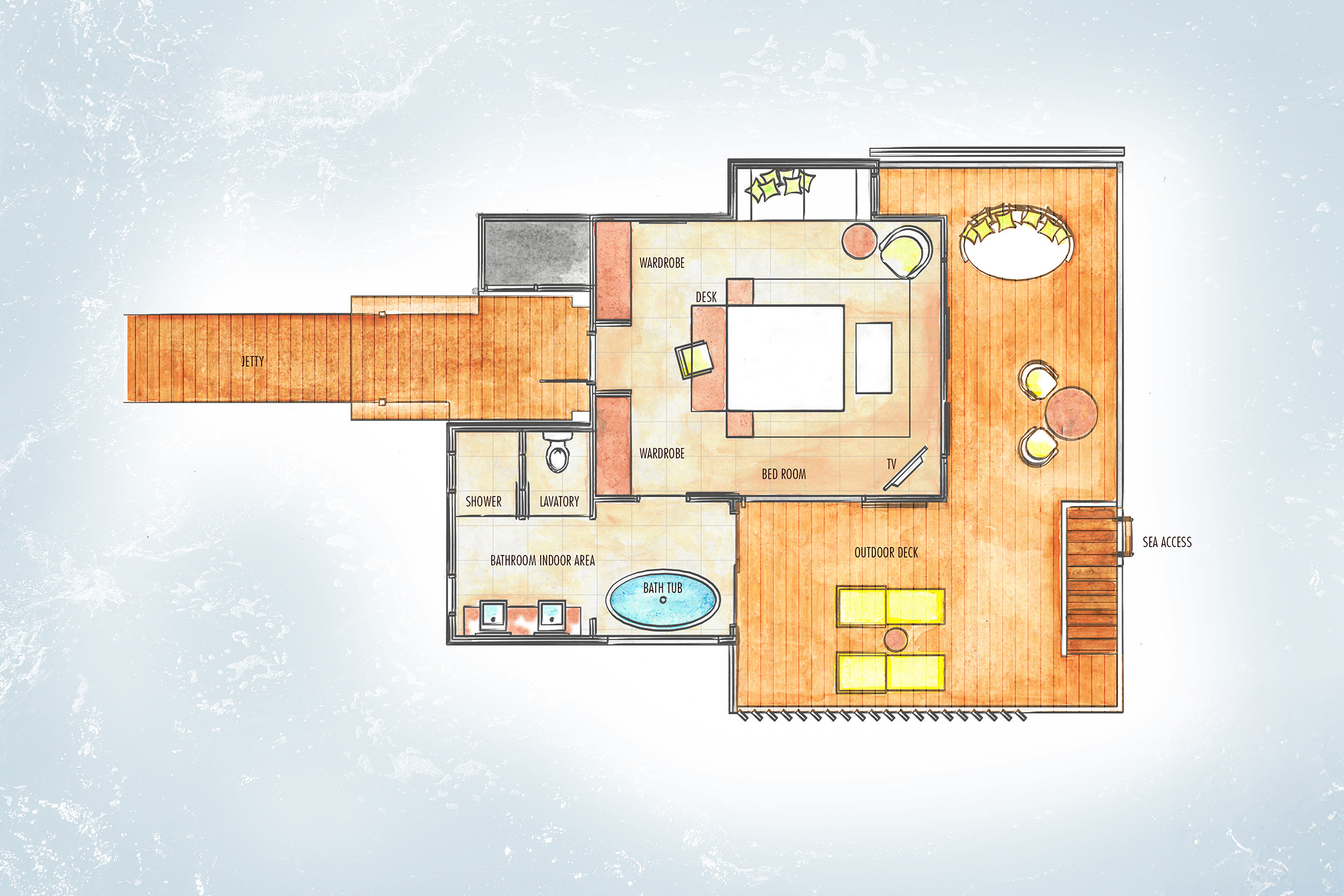 Heritance Aarah - Ocean Villa Floor Plan