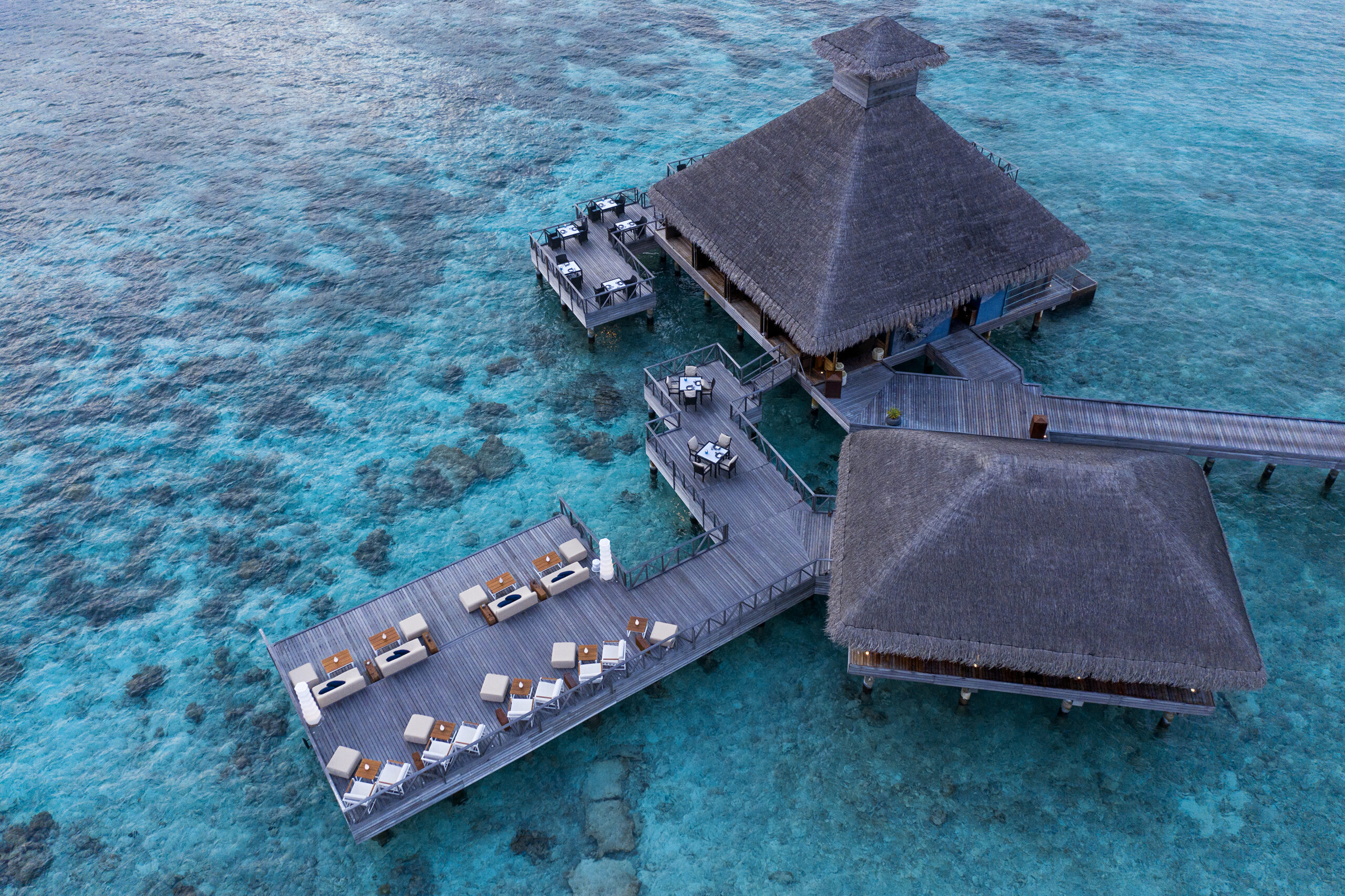 Huvafen Fushi Maldives aerial