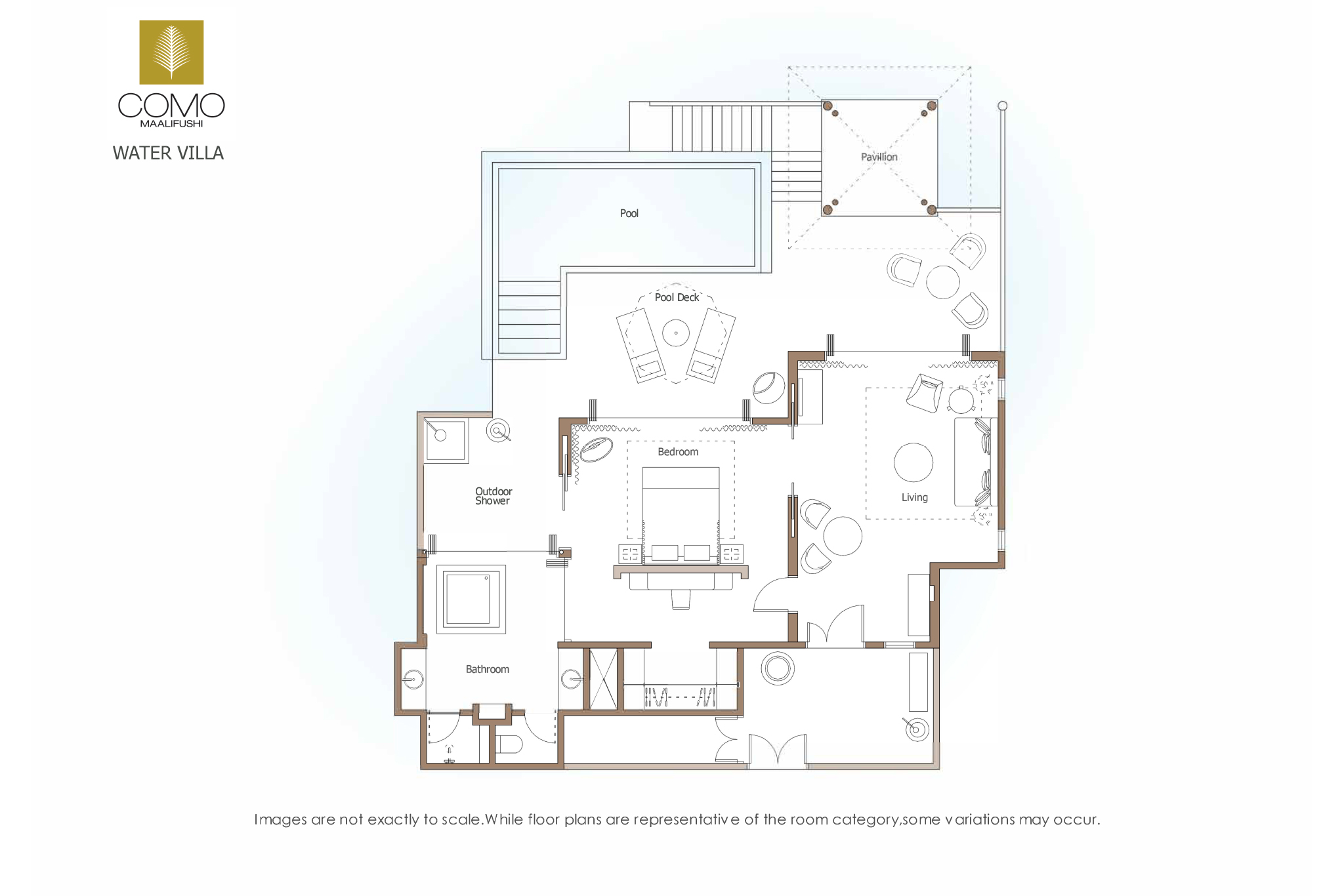 COMO Maalifushi Water Villa Floor Plan 