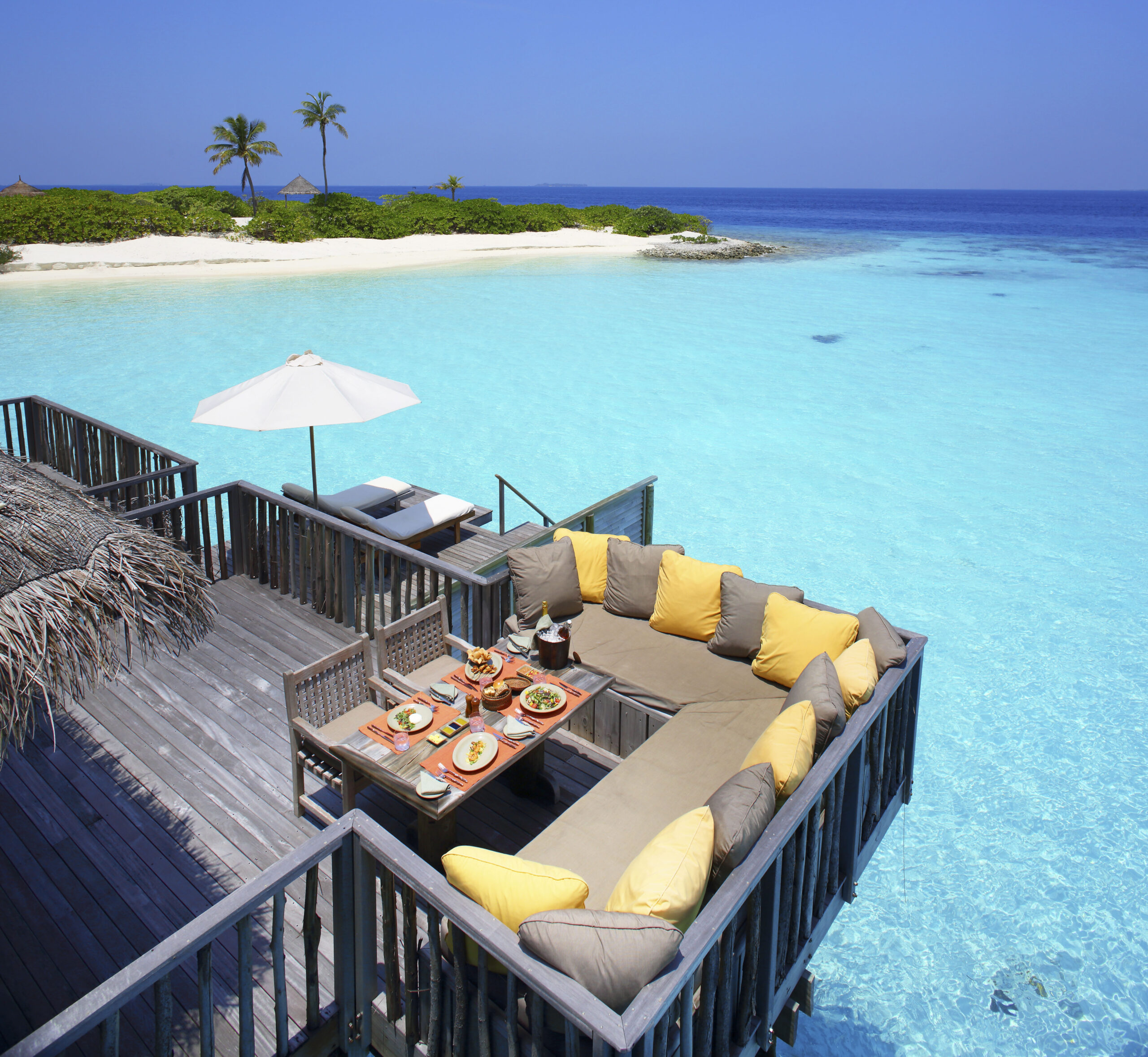 Kuda Villingili Resort Maldives Four-Bedroom Beach Villa with Private Pool Floor Plan