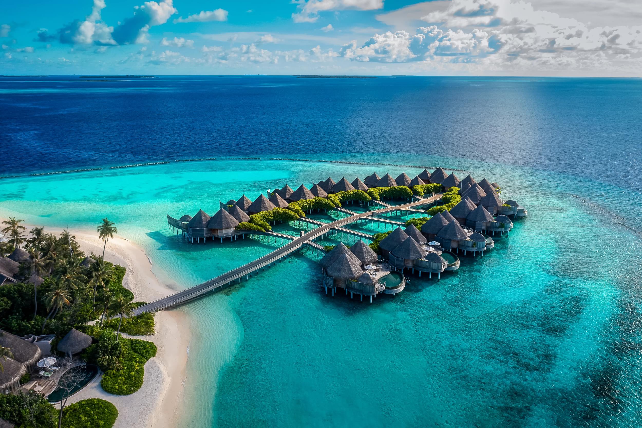 The Nautilus Maldives Beach Aerial View