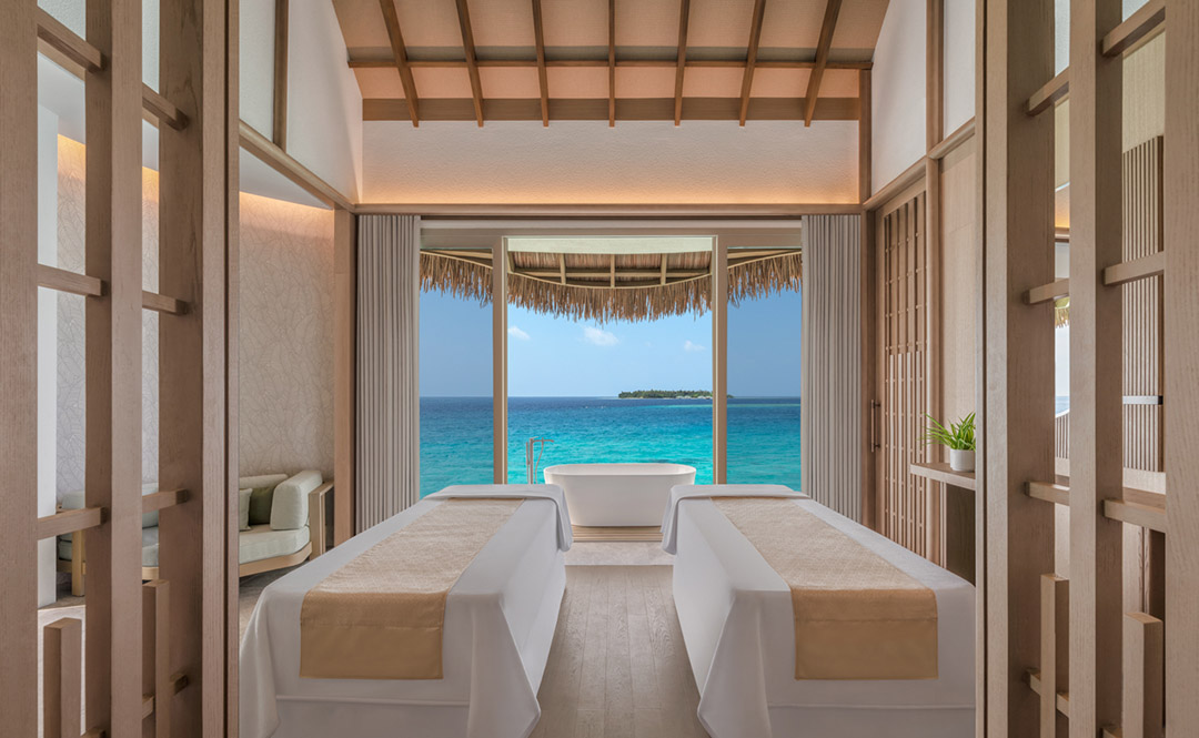 JW Marriott Maldives Kaafu Atoll Island Resort Spa by JW Treatment Room with ocean views